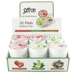 Saffron Nail Polish Remover Pads Fruity Scented Wipes Acetone Free Moisturising