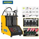 Fuel Injector Cleaner Tester Ultrasonic Injector Cleaning Machine Reverse Flush