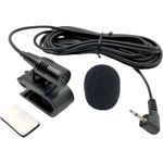 Replacement Mic for Pioneer Car Radio 2.5mm with 9ft Cable and Mounting Tape