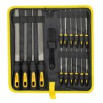 BLOSTM 17PC Assorted Metal File Needle Tool Set Glass Metal Woodworking