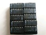 JOBLOT 10 x NATIONAL SEMICONDUCTOR LM741CN-14 OPERATIONAL AMPLIFIER (EN-147)