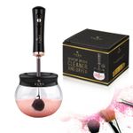 Make Up Brush Cleaner & Dryer Set - Premium Box - Black and Rose (USED ONCE)