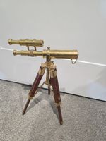 WWII HMS Prince of Wales Royal Navy antique brass telescope L: 25 inch