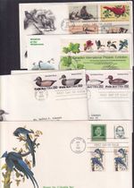 USA Birds choice FDC 1972-1994 Mallard Duck Goose Jay Grosbeak Owl Bald Eagle