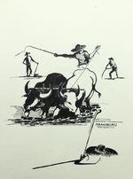 Asian Farmers Ploughing Brush Modern Professional Life Unknown (20th Century)