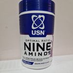 USN Nine Aminos 330g Powder BCAAs EAAs Full Spectrum Optimal Ratio Grape Fizzy