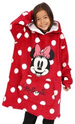 Girls Minnie Mouse Fully Lined Luxury Oversized Fleece Hoodie