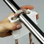 Boat Fender Hanger Holder Rail Mount Cleat Rope Grip Sailing Trailer Canopy Pair