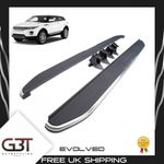 FOR RANGE ROVER EVOQUE PURE/PRESTIGE SIDE STEPS RUNNING BOARDS OE STYLE SILVER