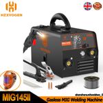 HZXVOGEN 145Amp MIG/Lift-TIG/MMA Welder Flux Cored MIG Welding Machine Inverter
