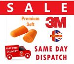 40 x 3M Bullet Premium Soft Foam Ear Plugs Work Sleep Snoring Noise Cancelling