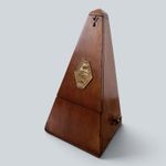 Antique French Maëlzel Metronome Wooden Pyramid Metronome made in france
