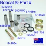 fits Bobcat Pivot Pin Bush Kit Bobtach Bucket 6732012 6589665 6716601 6805150