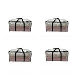 95L Large Storage Bag with strong Zip and Handles for Moving Organising Shopping