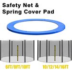 Trampoline Replacement Safety Net Enclosure Spring Cover Pad Ladder Jumping Mat