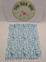 Jumping spider fabric web material. Climbing webbing. Web, mesh ribbon 15x20cm