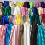 Luxury Glossy Charmeuse Silk Satin Material Bridal Dress Polyester Fabric 44"