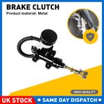 For Suzuki Motorcycle Rear Brake Master Cylinder Pump Black Alloy Universal Kit