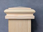 Stair  Newel Post Cap Pyramid made to fit  90mm Full Newels - Pine