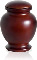 Small Wood Keepsake Cremation Urn for Human or Pet Ashes – Elegant Memorial Vase
