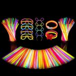 8 Inch Glow Sticks With Connectors for Kids Adults 224pcs Party Pack
