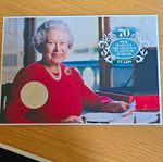 2022 UK £5 Platinum Jubilee 70 Years Silver Commemorative Coin Uncertified