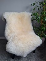Genuine Sheepskin Rug EXTRA LARGE Pelt Soft Huge Fleece Ivory/White 130cm