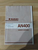 Suzuki Burgman 400 AN400 Owners Manual 