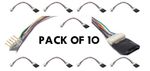 Pack of 10 - 8-pin 4-function 1.1Amp detachable harness DCC decoder