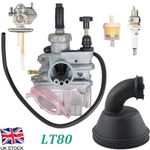 Carburettor Carb Fuel Valve Intake Manifold For Suzuki LT80 Quadsport 1987-2006
