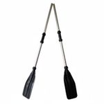 2 Pieces Inflatable Boat Oars Wear-Resistant Aluminum Boat Oars Ribbed