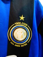 Inter Milan Centenary Extra Large Football Shirt - Home 2008 Vintage