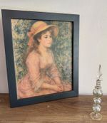 Amazing Egyptian Handblown Perfume Bottle in blue with gold gilt. 