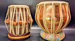 VINTAGE JAS TABLA SET COPPER BAYAN WITH WOODEN DAYAN CASED