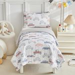 JHXHMX Car Cot Bed Duvet Cover Set 120 x 150 cm,Soft Toddler Bedding Set For Bo