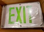 EXIT SIGN Philips 60MLA33G Wet Location 120-277 VAC Green Letters Gray Aluminum