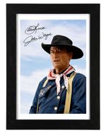 John Wayne Signed Autograph PHOTO Pre Print 6x4/A4/ Framed The Searchers