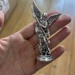 Mini 3" St. Michael Archangel Slaying Devil Figurine Statue