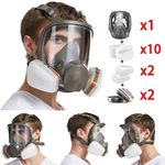 Face Cover Respirator Mask Facepiece for Welding Painting Sanding Asbestos Mold