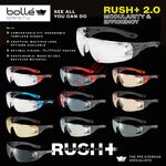 Bolle Safety Glasses RUSH+ 2.0 Anti-fog & Anti-scratch / Recycled Material - New