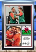 34 jonny clayton & gerwyn price darts signed photograph framed unframed reprint