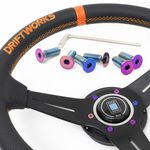 6x NeoChrome Steering Wheel Bolts / Screws - M5 Countersink - Momo Nardi Sparco