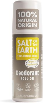 Salt of the Earth Natural Deodorant Roll On - Amber & Sandalwood 75ml