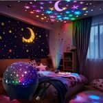 LED Galaxy Starry Night RGB Light Projector Star Sky Moon Lamp Kids Bedroom