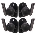 4 Speaker brackets  Universal  Surround sound - Set of 4 black brackets