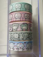 Thecoffeemonsterzco TCMC Washi Tapes Bundle Of 5 Tapes NIP Sealed extremely rare