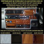 VW T4 TRANSPORTER MK1 1990-1995 Walnut Wood  Silver Carbon Gloss Black Dash Kit