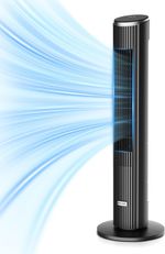 Ateroll Silent Tower Fan, Electric Cooling Fan, 90° Oscillating Bladeless Fan