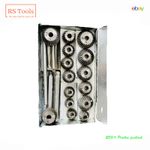 New Valve Seat And Carbon Steel Face Cutter Set  21 Pcs With Metal Box UK