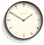 Newgate® - Mr Clarke Dot Wall Clock Large Dark Wood Neutral Shaded Dot Dial